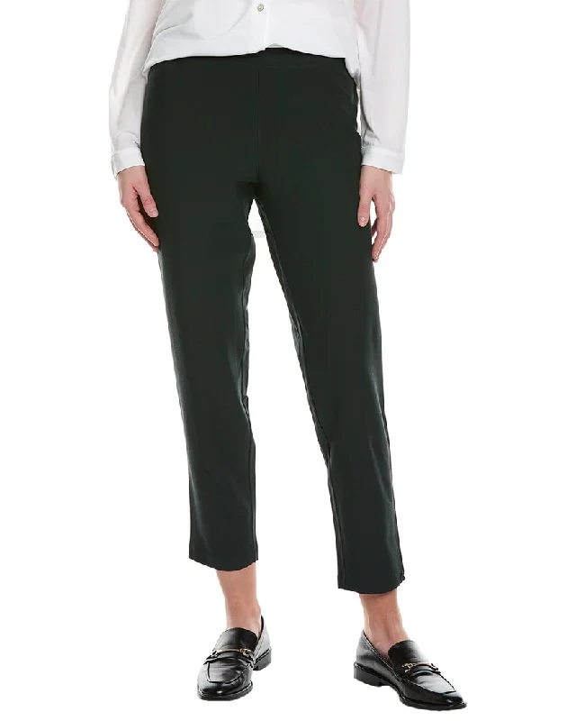 Plus Size Women's Printed Tight Trousers in Floral Patterns for a Spring - Inspired OutfitEILEEN FISHER Slim Ankle Pant