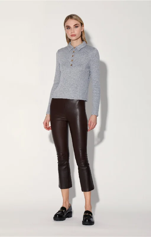 High - Waisted Women's Leather Tight Trousers in Black for a Rock - Chic LookLori Pant