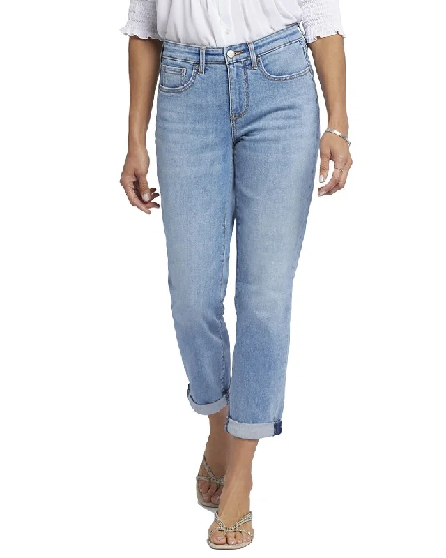 Women's Denim - Look Tight Trousers in Light Blue for a Casual and Versatile OptionNYDJ Margot Corfu Girlfriend Jean