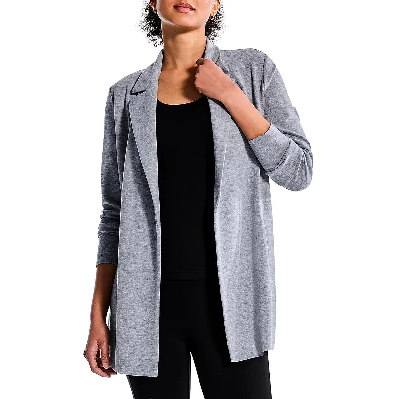 Double - Breasted Women's Polyester Blazers in Bright Colors for a Fun StyleNic + Zoe Womens Knit Long Sleeves Open-Front Blazer