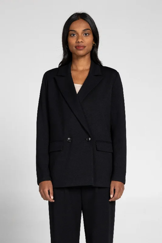 Women's Tailored Stretch Blazers in Navy Blue for Business MeetingsPure Proper Oversized Blazer