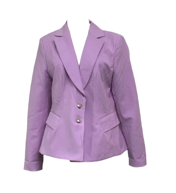 Double - Breasted Women's Leather Blazers in Taupe for an Edgy LookWhite House Black Market Women's Blazer Lilac 12