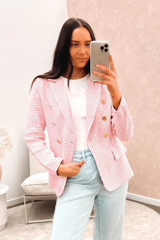 Women's Longline Linen Blazers in Pastel Colors for Summer EventsZara Blazer Pink White