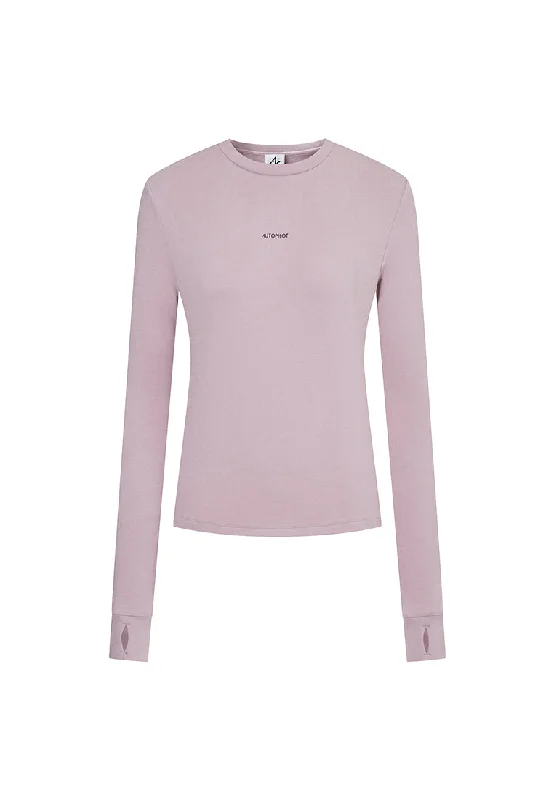 V - Neck Women T Shirt to Enhance the NecklinePebble Ultra-Warm Long-Sleeved Thermal Top