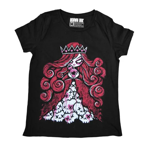 Pocketed Women T Shirt for Added FunctionalityQueen of Bleeding Hearts Women Tshirt