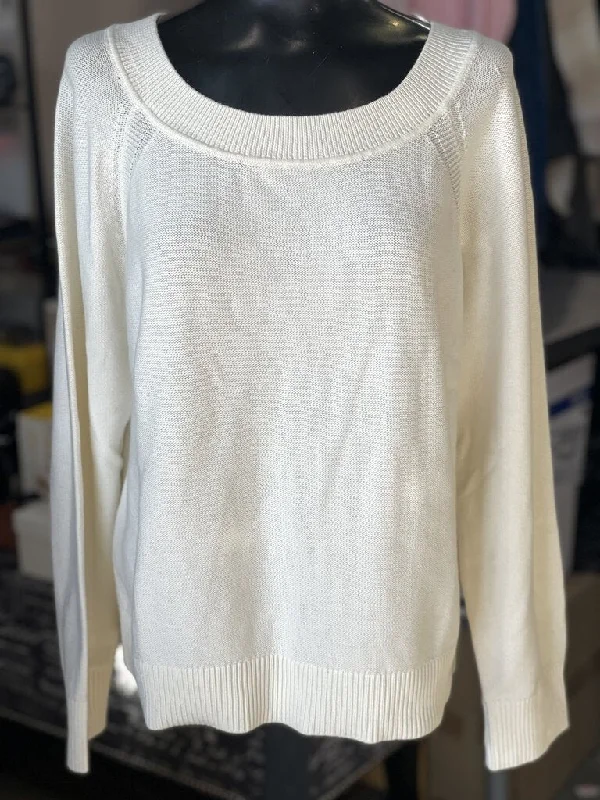 Plus Size Women's Belted Cable Knit SweatersBanana Republic Organic Cotton Sweater L