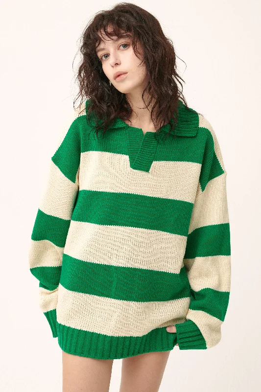 High - Low Hem Women's Cashmere - Blended SweatersBlake Oversized Varsity Sweater