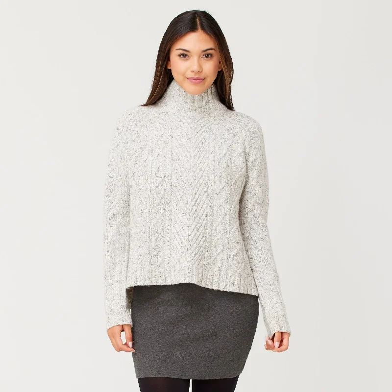 Mock Neck Women's Alpaca Wool Sweaters in Earth TonesCortina Sweater