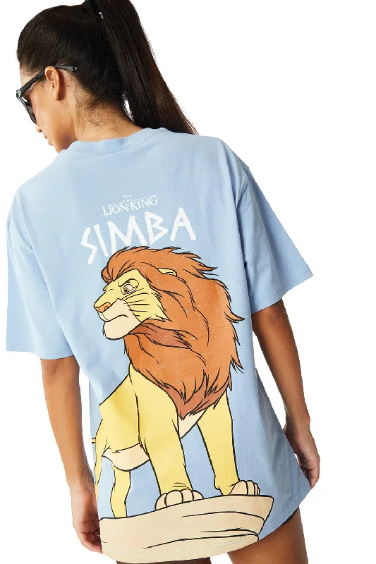 Long Sleeve Women T Shirt for Cooler WeatherDisneyâ€™s Simba Oversized T-shirt