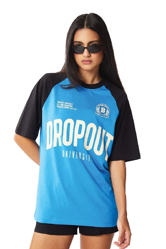 Sequined Women T Shirt for a Sparkly Night OutDropout University Oversized T-shirt