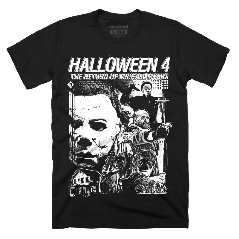 Distressed Women T Shirt with a Laid - Back AestheticHalloween 4 The Return T-Shirt