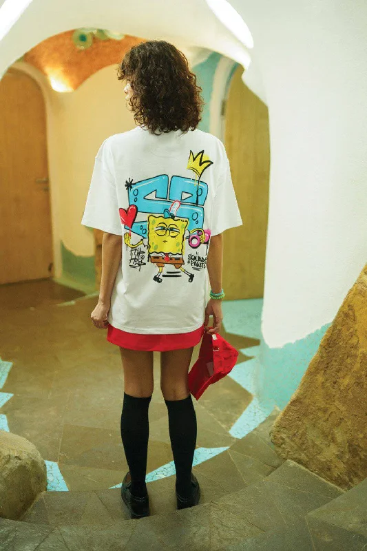 Muscle Women T Shirt for a Sporty and Casual LookHip Hop SpongeBob Oversized T-shirt