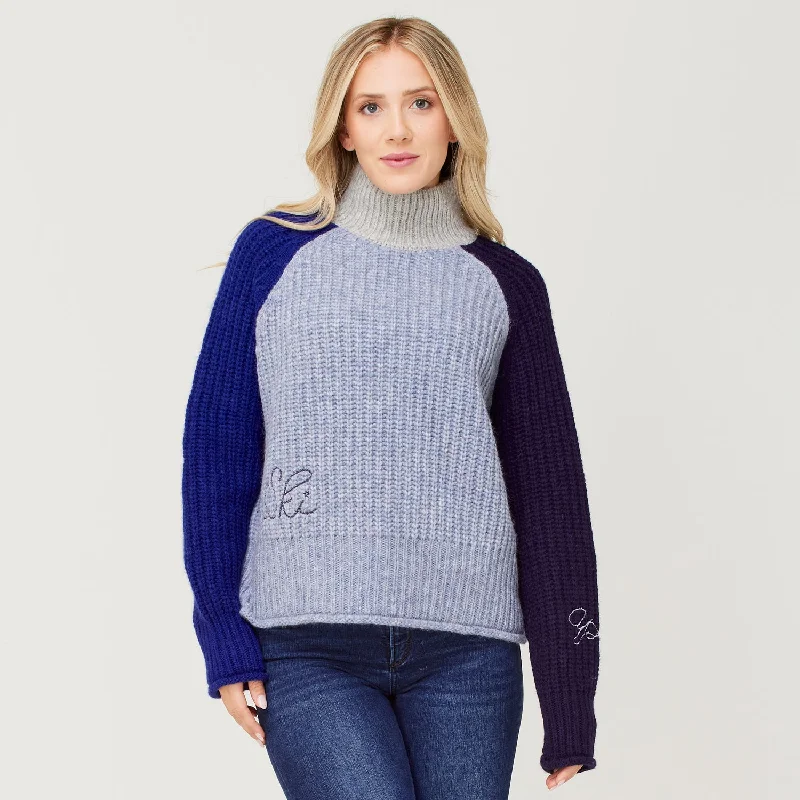 Plus Size Women's Belted Cable Knit SweatersLema Sweater