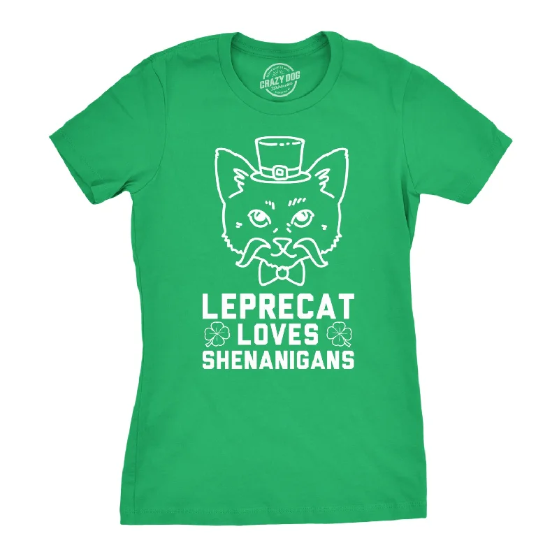 Tie - Dye Women T Shirt with a Bohemian VibeLeprecat Loves Shenanigans Women's T Shirt