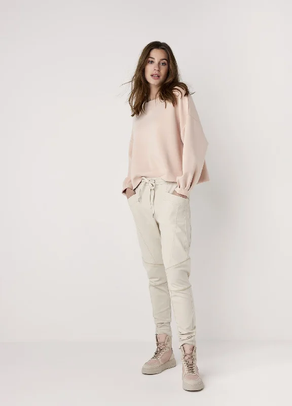 Tie - Front Women's Lambswool Sweaters in Pastel HuesSummum Scuba Jersey Sweater