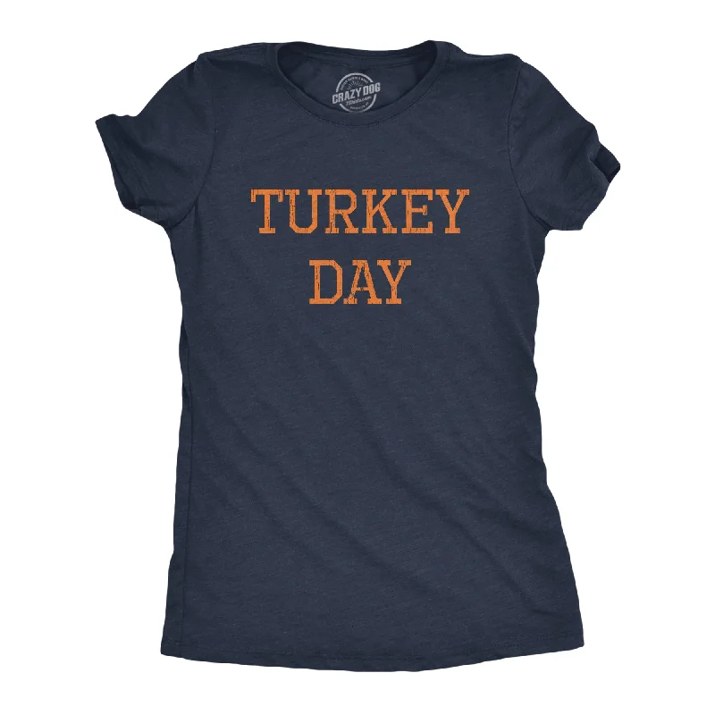 Long Sleeve Women T Shirt for Cooler WeatherTurkey Day Women's T Shirt