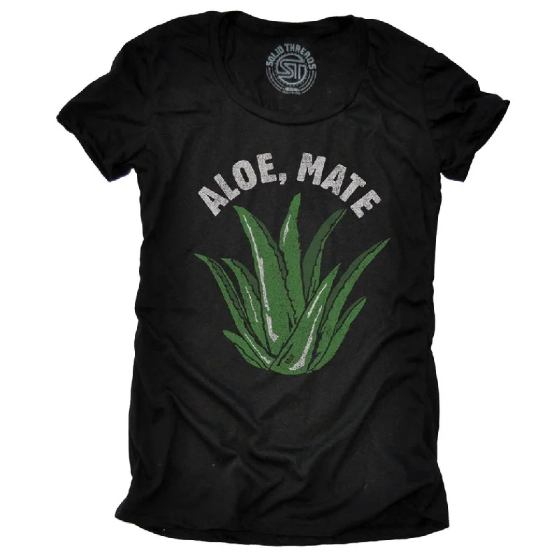 Organic Cotton Women T Shirt for Eco - Conscious WearersWomen's Aloe, Mate T-shirt