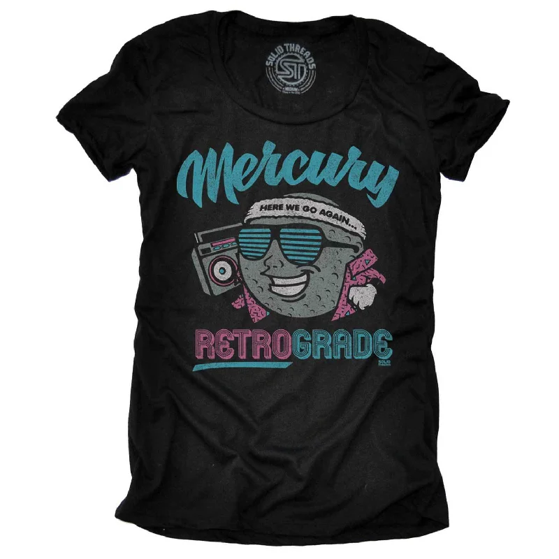 Crew Neck Women T Shirt with a Timeless DesignWomen's Mercury Retrograde T-shirt