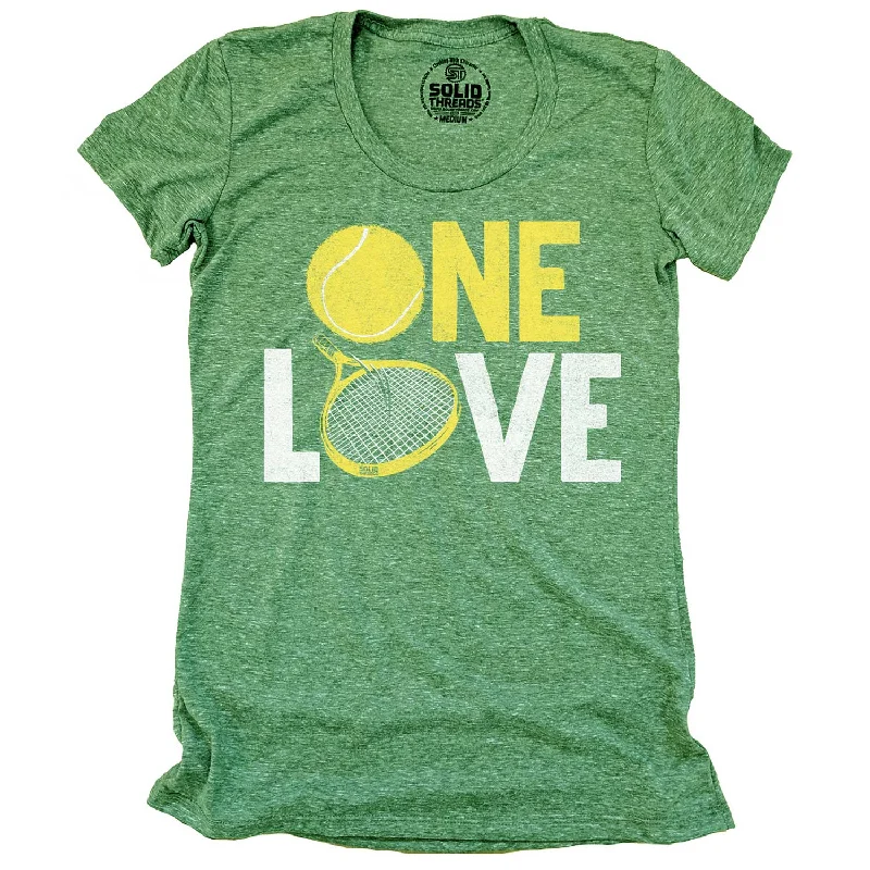 Ringer T Shirt Women with Retro - Inspired StripesWomen's One Love T-shirt