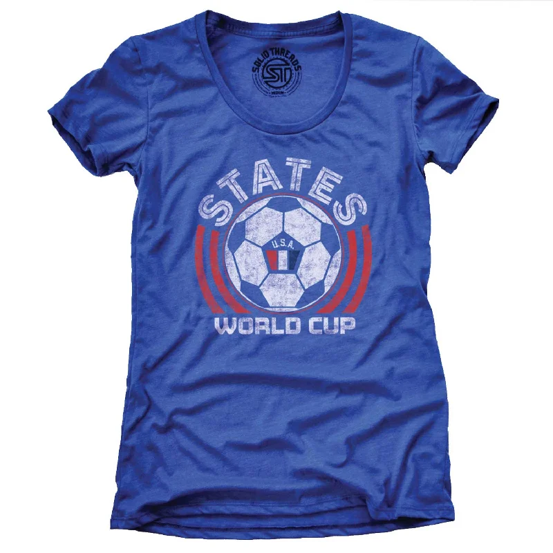 Crew Neck Women T Shirt with a Timeless DesignWomen's US National Soccer Team T-shirt