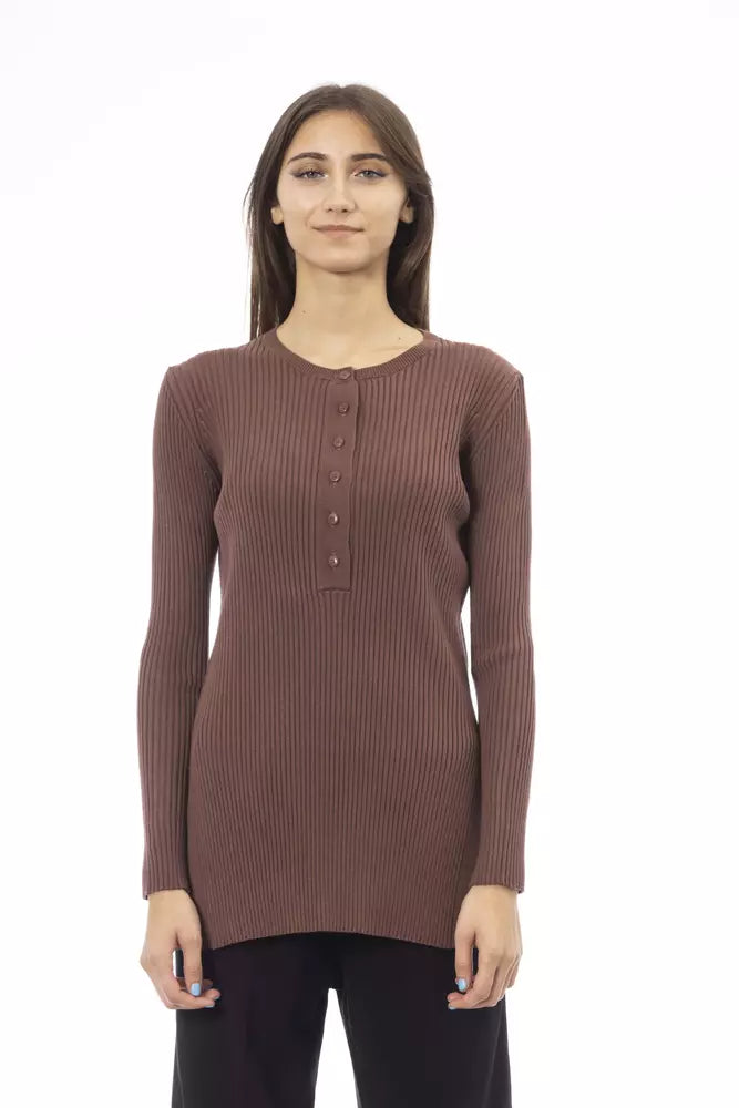 Longline Women's Mohair Sweater Dresses in a Loose FitAlpha Studio  Viscose Women's Sweater