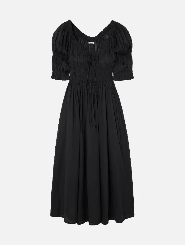 Off - the - Shoulder Women Dress for a Romantic and Feminine LookIschia Dress in Black