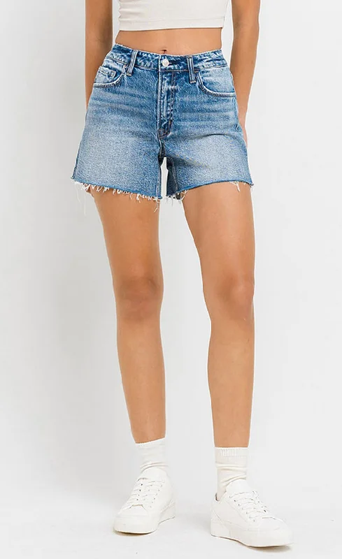 Women's High - Rise Paperbag Waist Shorts in Khaki for a Stylish and Comfortable LookRebecca High Rise A Line Shorts - Final Sale 40% off in cart