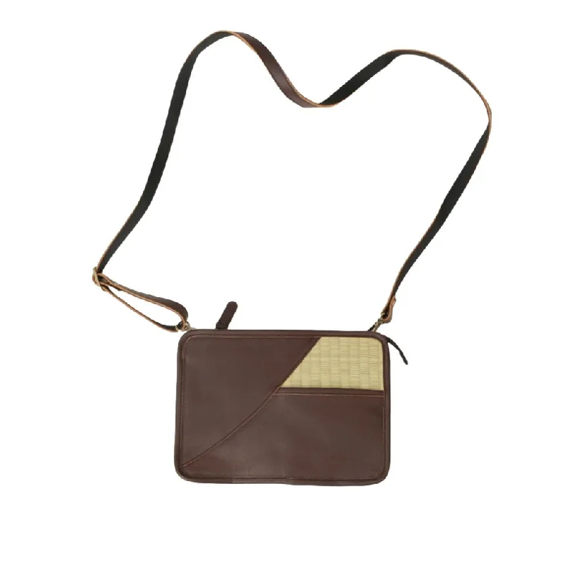 Liberato Tatami Shoulder Bag (Dark Brown)