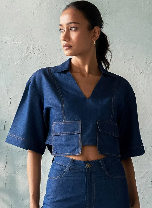 Onyx Denim Top