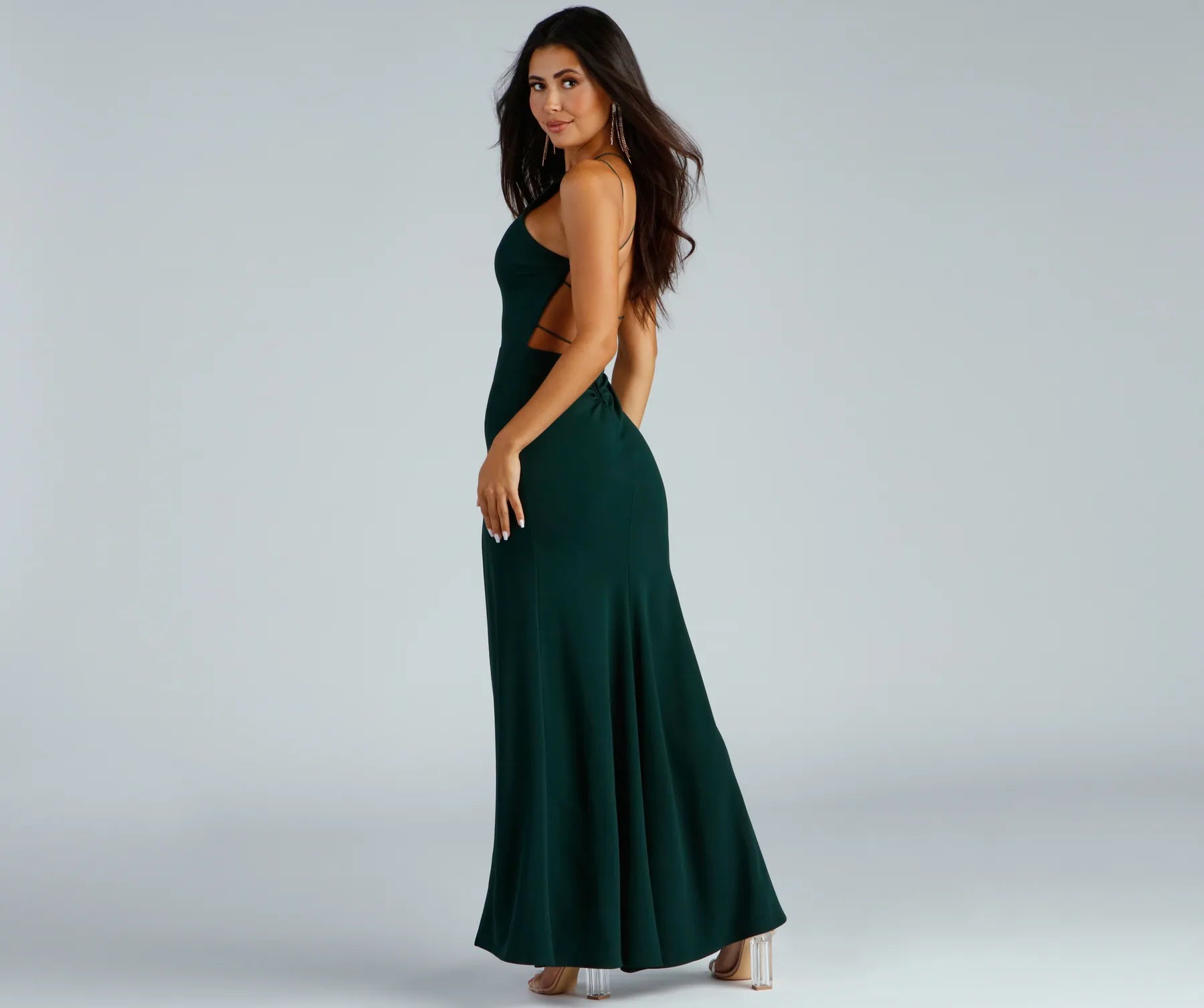 Maxi dresses with a wrap - around style for a customizable fitPresley Formal Halter A-Line Dress