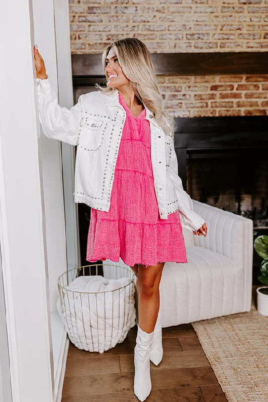 Mini dresses with belted waists for a defined silhouetteAcross The World Mineral Wash Mini Dress In Pink