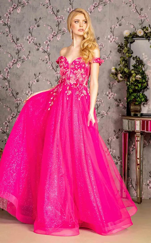 Formal dresses with button - front designs and tulle skirts for a charming prom styleGLS by Gloria GL3443CL Dress