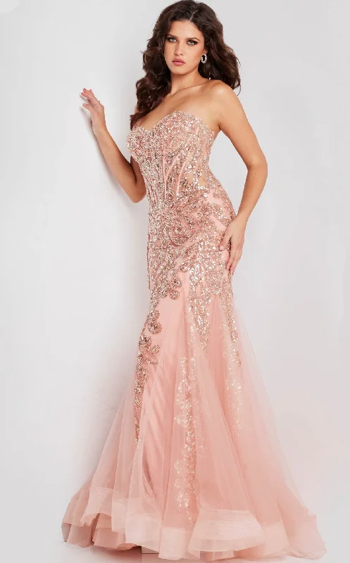 Formal dresses with tassel - adorned belts and tiered skirts for a stylish and festive formal eventJovani 37412BG Dress