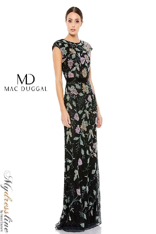 Formal dresses with gathered bodices and wide - leg skirts for a comfortable and stylish silhouetteMac Duggal 5229