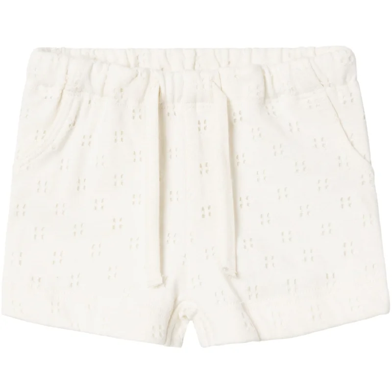 Twill Women Shorts with a Smooth Texture and DurabilityLil'Atelier Coconut Milk Himaja Shorts