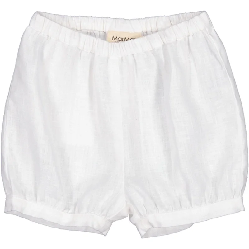 Denim Women Shorts with Distressed Details for a Casual VibeMarMar White Pabi S Shorts