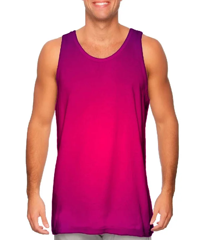 Plus Size Women's Side - Slit Tank Tops in Metallic ShadesPurple Pink Copy