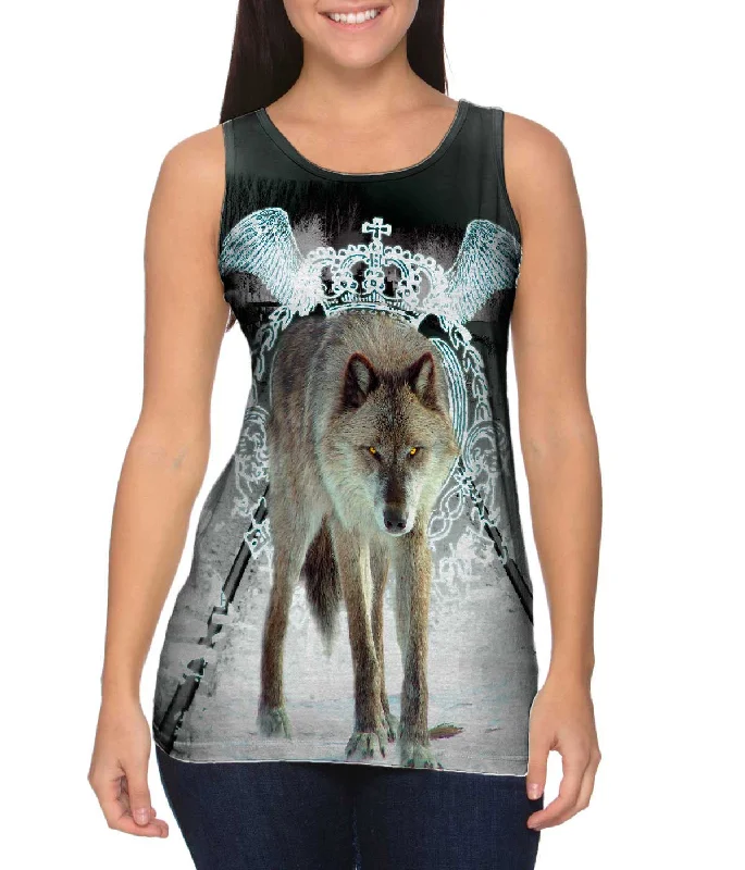 Halter Neck Women's Modal Blend Tank Tops for ComfortRail Wolf