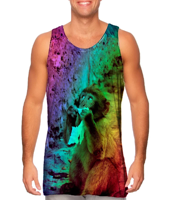 Women's Sleeveless Ribbed Tank Tops for a Trendy LookRainbow Baby Monkey