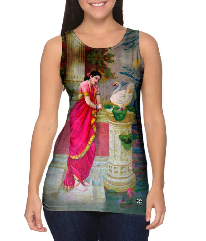 Plus Size Women's Criss - Cross Back Tank Tops in Neon ColorsRaja Ravi - "Hansa Damayanthi"