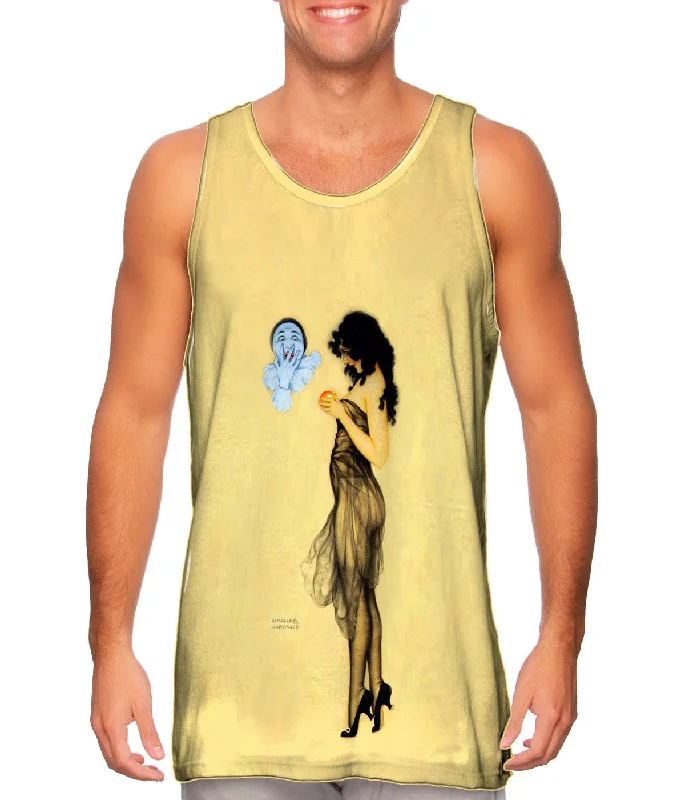 Plus Size Women's Embroidered Tank Tops in Boho StylesRaphael Kirchner - "Temptation"