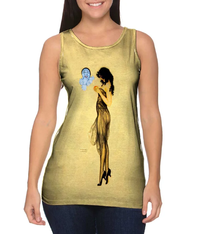 Women's Cropped Tank Tops with Vintage Band LogosRaphael Kirchner - "Temptation"