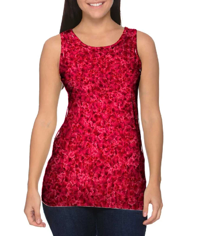 V - Neck Women's Moisture - Wicking Tank Tops for RunningRaspberry Dreams