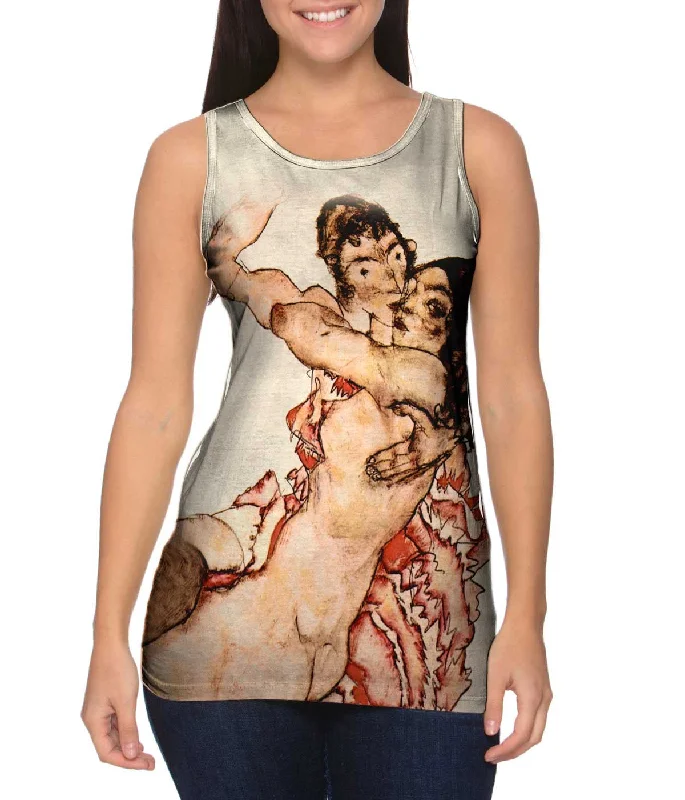 One - Shoulder Women's Rayon Blend Tank Tops for a Flowy LookSchiele -"Nude Women" (1915)