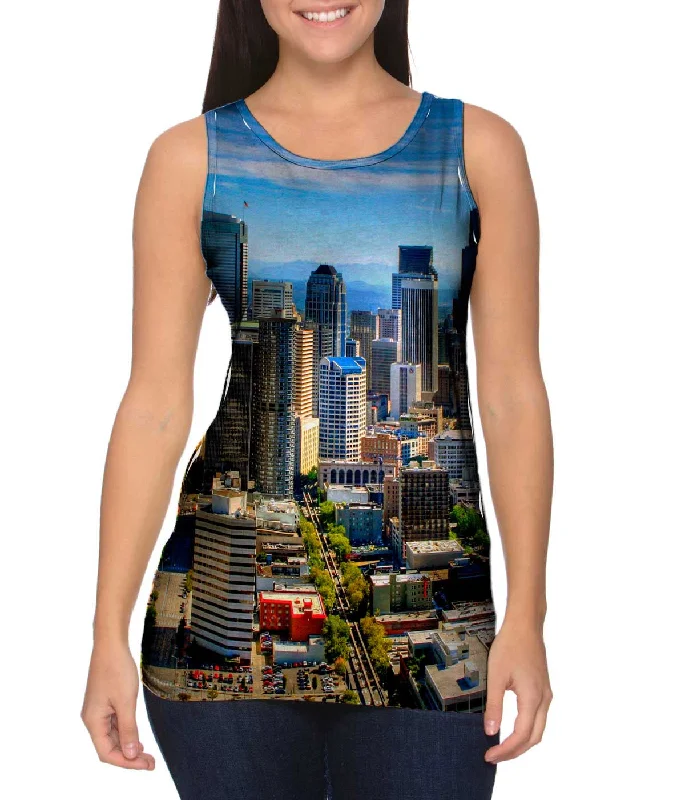 Plus Size Women's Embroidered Tank Tops in Boho StylesSeattle City