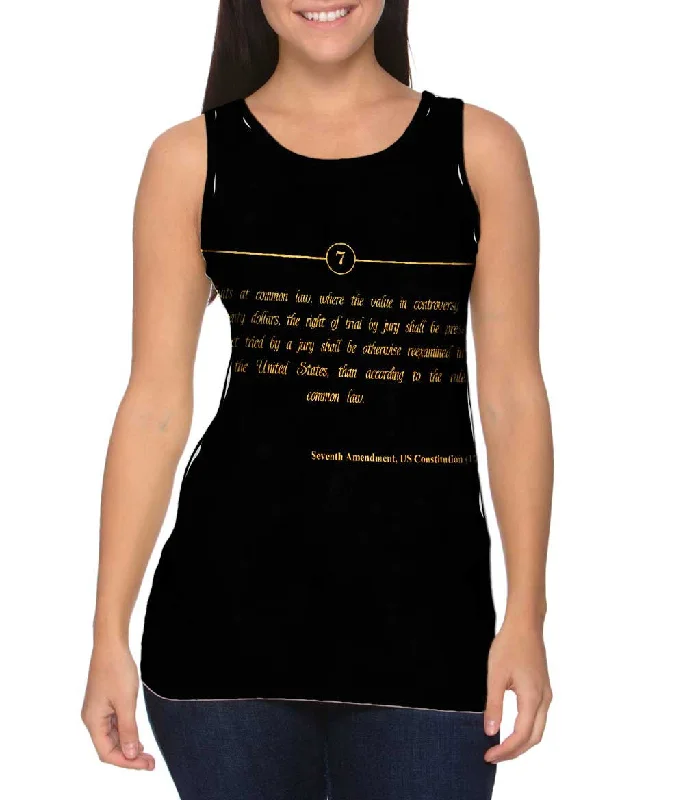 V - Neck Women's Moisture - Wicking Tank Tops for RunningSeventh Amendment Us Constitution