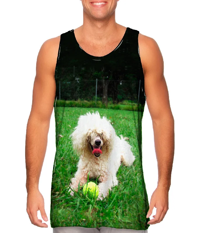 Halter Neck Women's Modal Blend Tank Tops for ComfortShaggy Haired Poodle