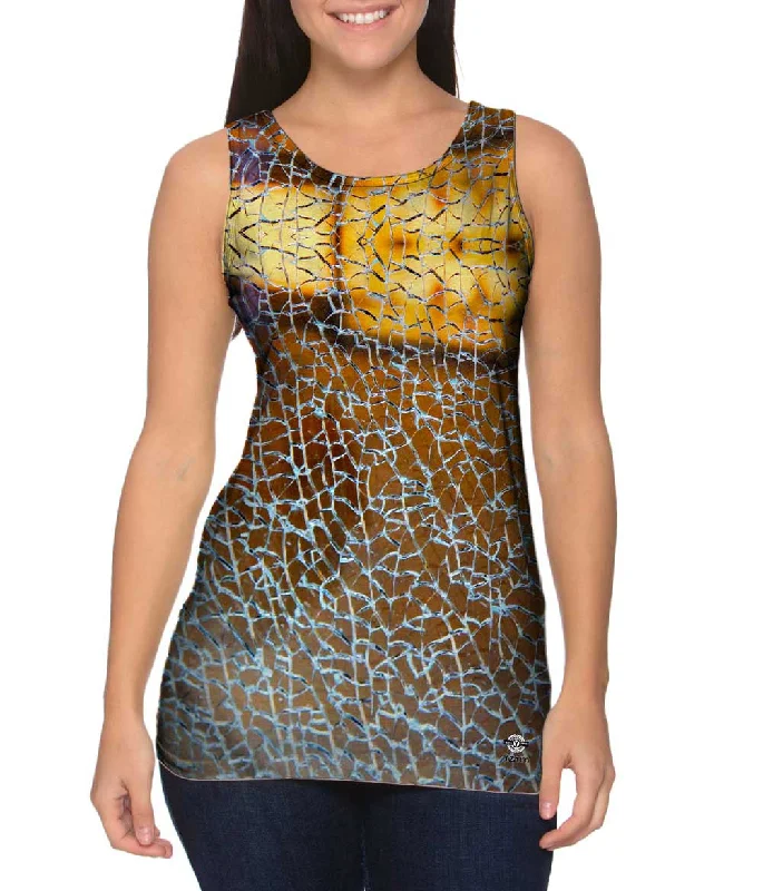 One - Shoulder Women's Rayon Blend Tank Tops for a Flowy LookShattered Pieces Glass