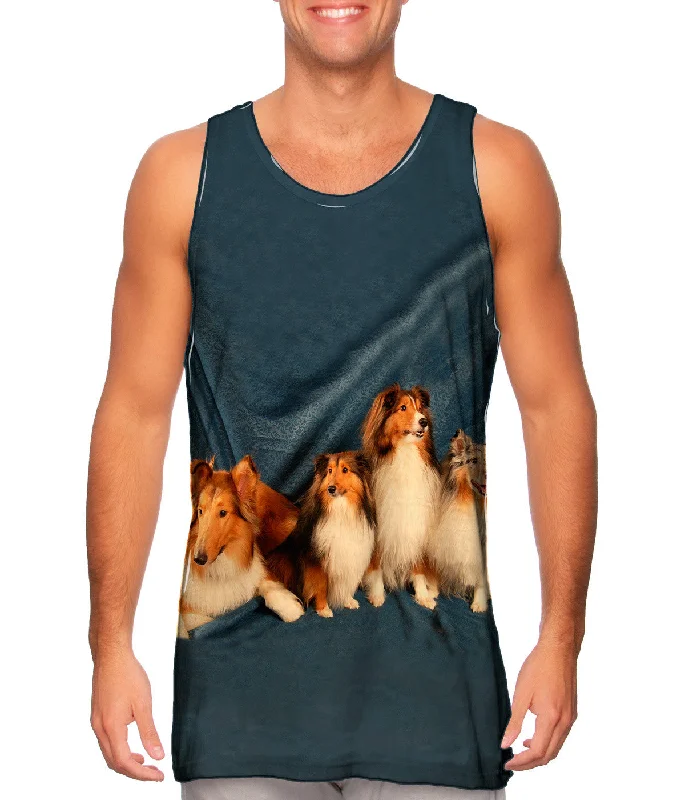 Square Neck Women's Organic Cotton Tank Tops in Earth TonesSheltie Clan