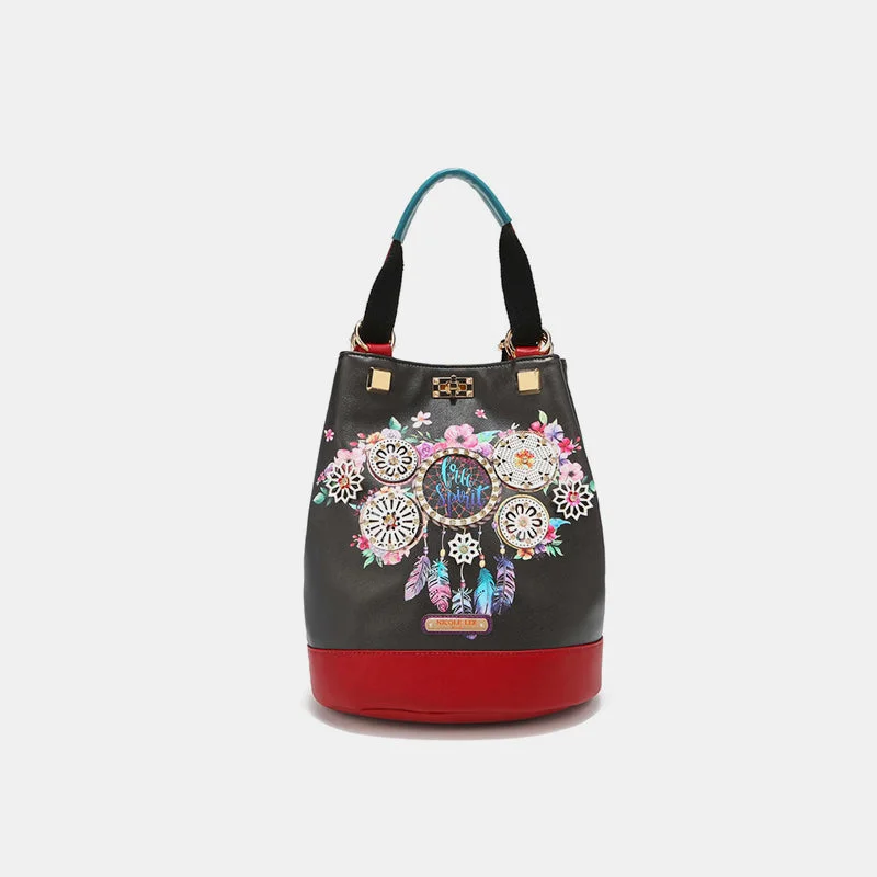 High - Neck Bodysuits for a Modest and Sophisticated LookNicole Lee USA Multifunctional Bucket Bag Backpack